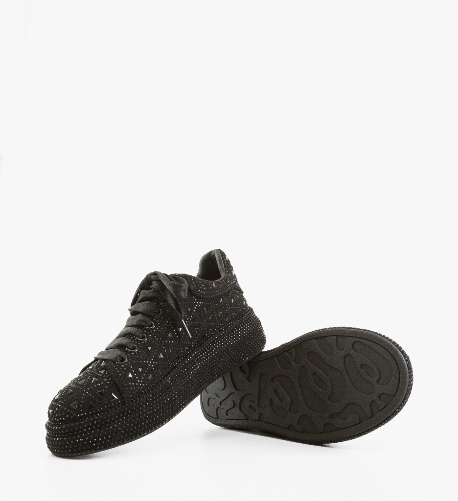 Sneakers Dama Renne Negri | Confort și Stil Sport - imagine 5