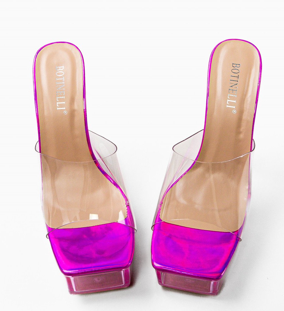 Saboti Woody Fuchsia - Eleganță și Confort - imagine 6