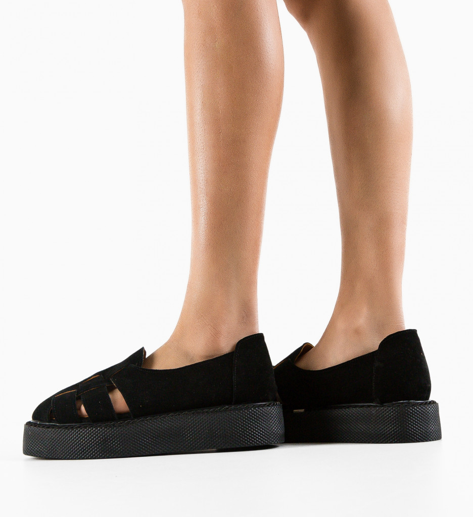 Pantofi Casual Anura Negri - Confort și Stil - imagine 3