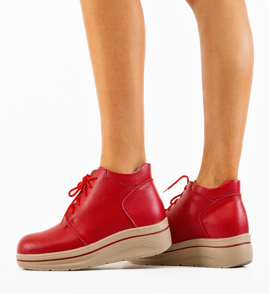 Pantofi Palerma Rosii | Design Casual Elegant - imagine 2