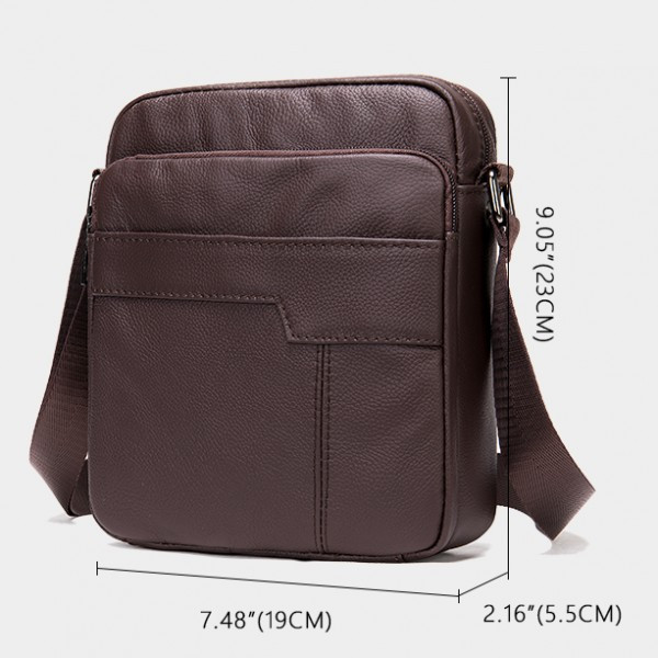 Geanta barbati Pfy Luis GT1319 din piele naturala, maro - imagine 2