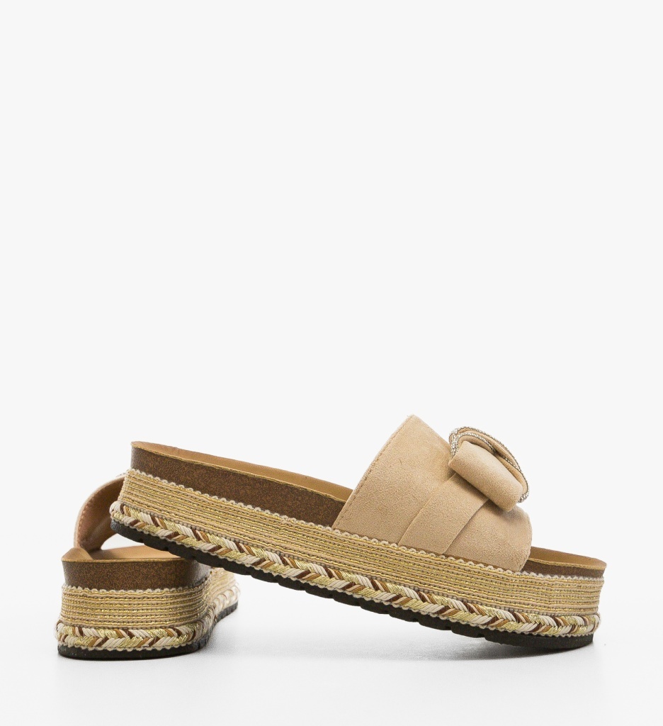 Papuci Dama Tyrus Bej | Confort Elegan - imagine 4