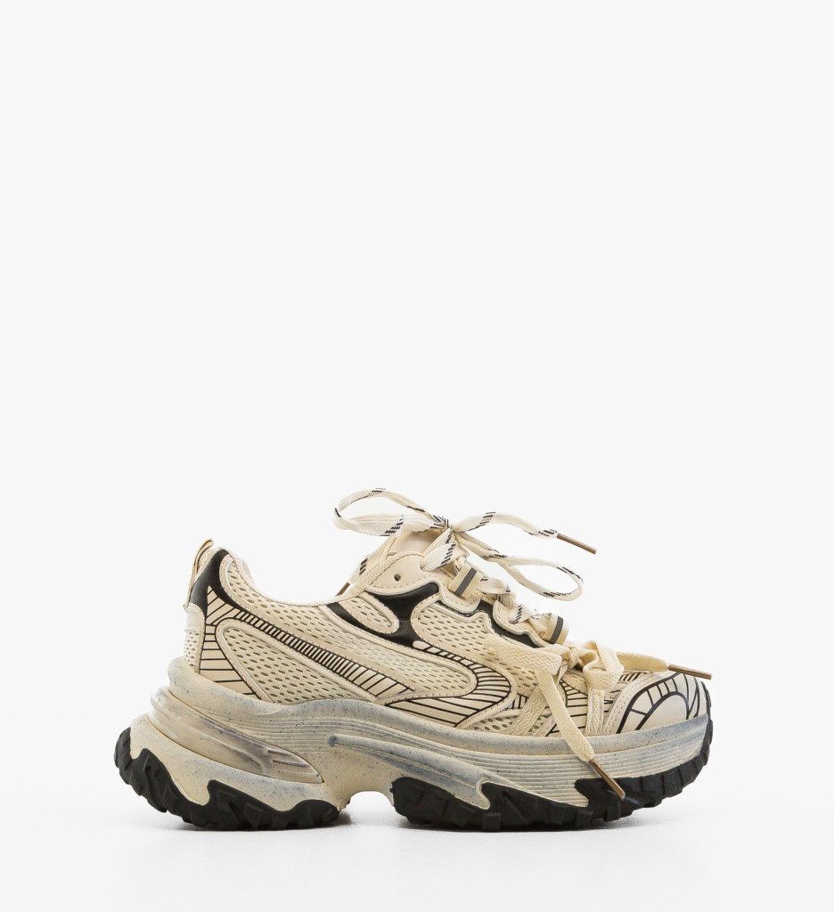 Sneakers Dama Rarrw Bej - Confort și Stil - imagine 6