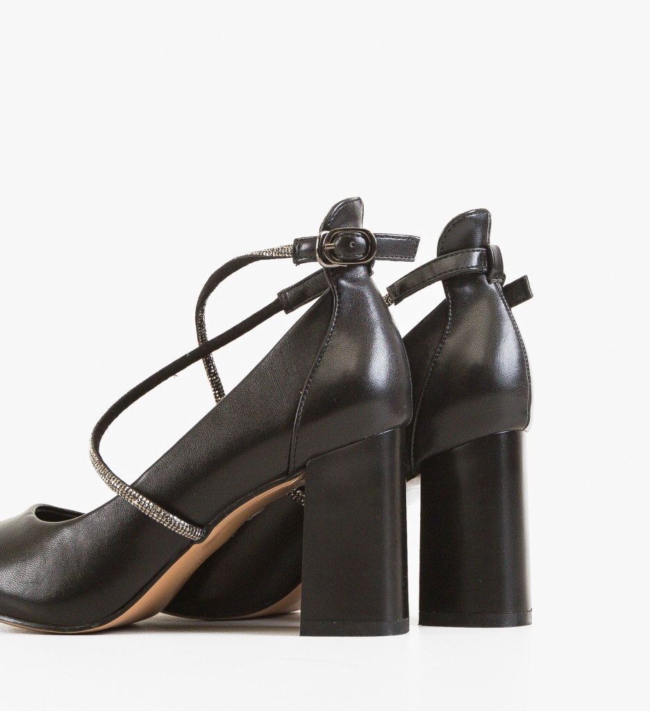 Pantofi cu Toc Lease Negri | Eleganță Atemporală - imagine 6