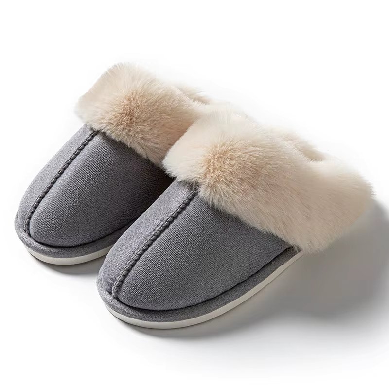 Papuci de casă FluffyFeet Gri, Delis