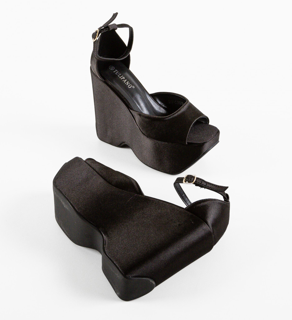Sandale Platforme Dama Negre - Stil și Confort - imagine 7