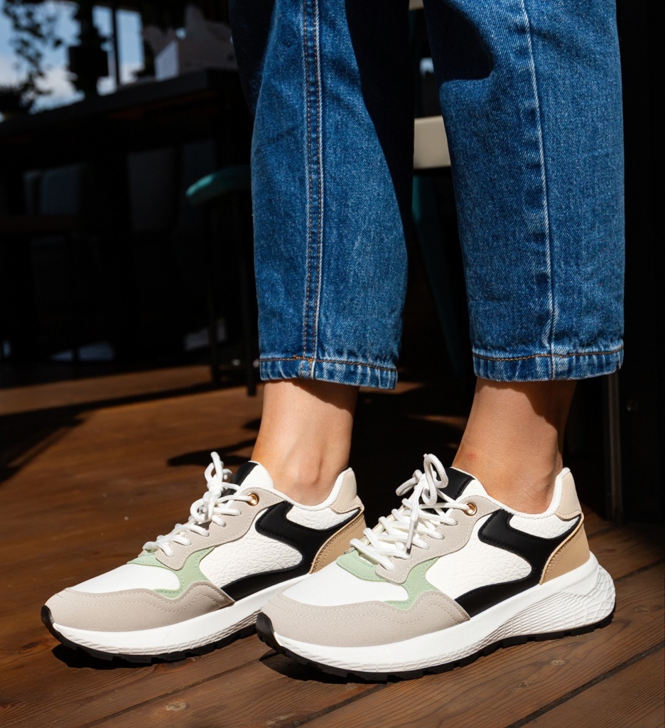 Sneakers Dama Alina Gri - Confort Urban - imagine 4