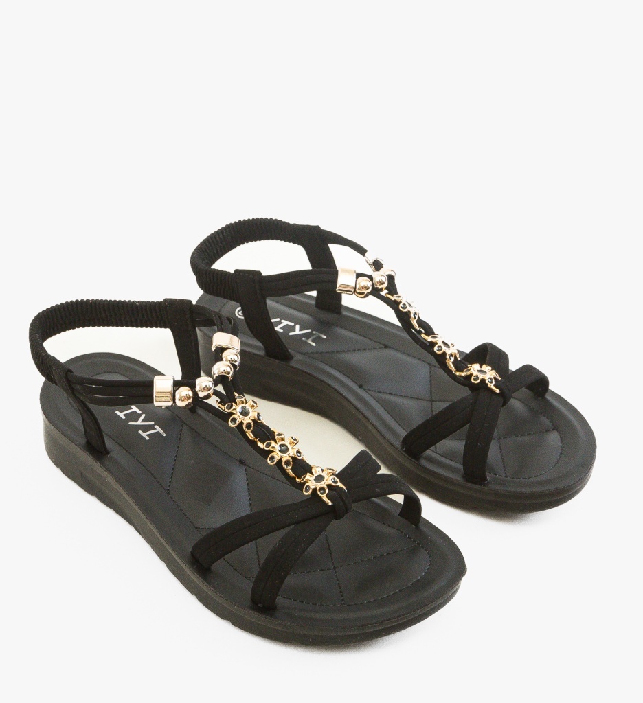 Sandale dama Rafe Negre Elegante - imagine 2