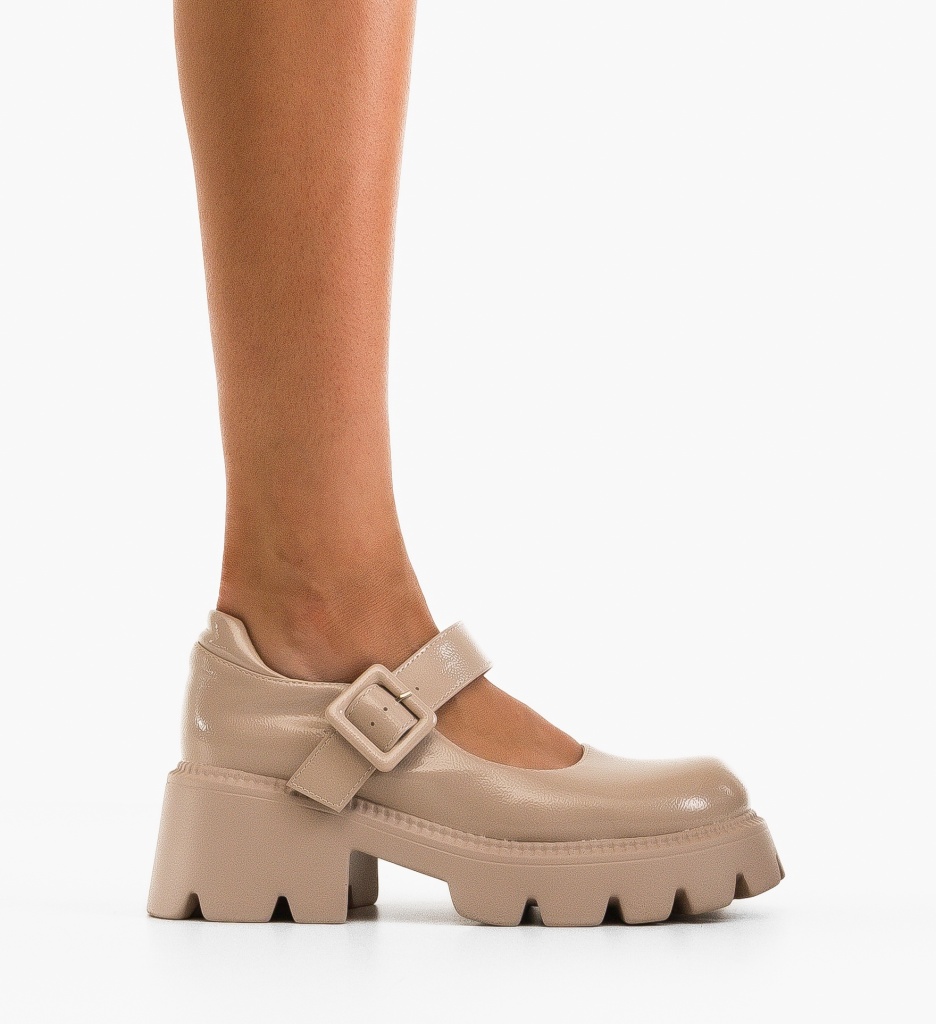 Pantofi Casual Dama Nude - Confort și Stil - imagine 7