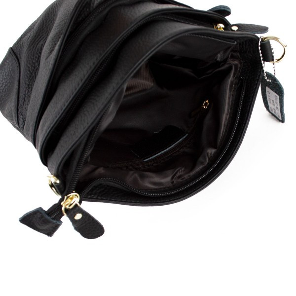 Geanta dama Missa GT1048 din piele naturala, negru - imagine 5