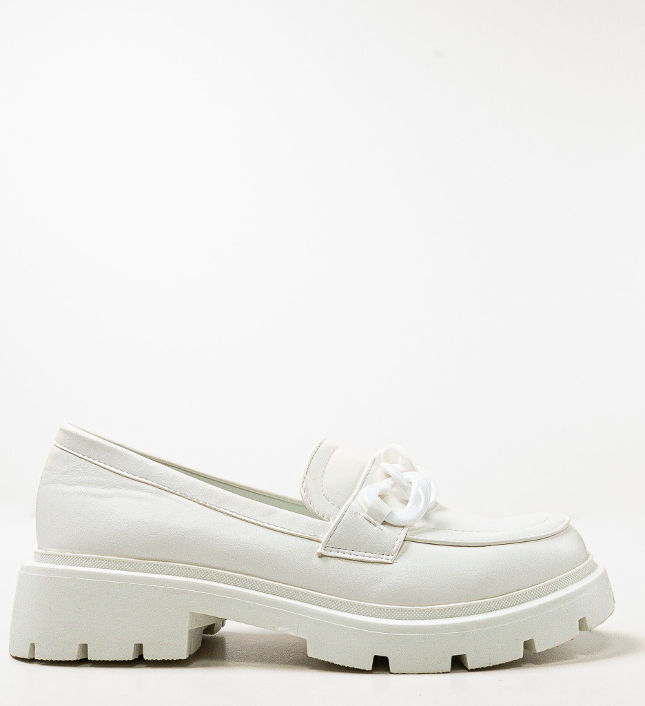 Pantofi Casual Dama Sharifa Albi - Confort Si Stil - imagine 5