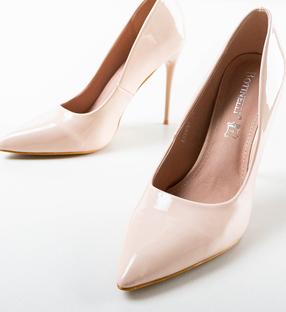 Pantofi Telio Bej cu Toc - Eleganță și Stil - imagine 5
