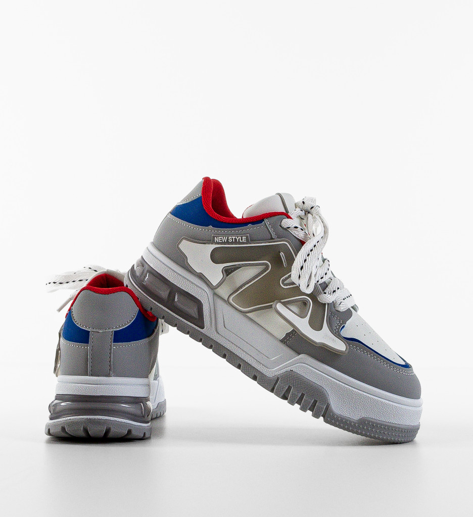 Sneakers Dama Gri - Confort și Stil Sport - imagine 6