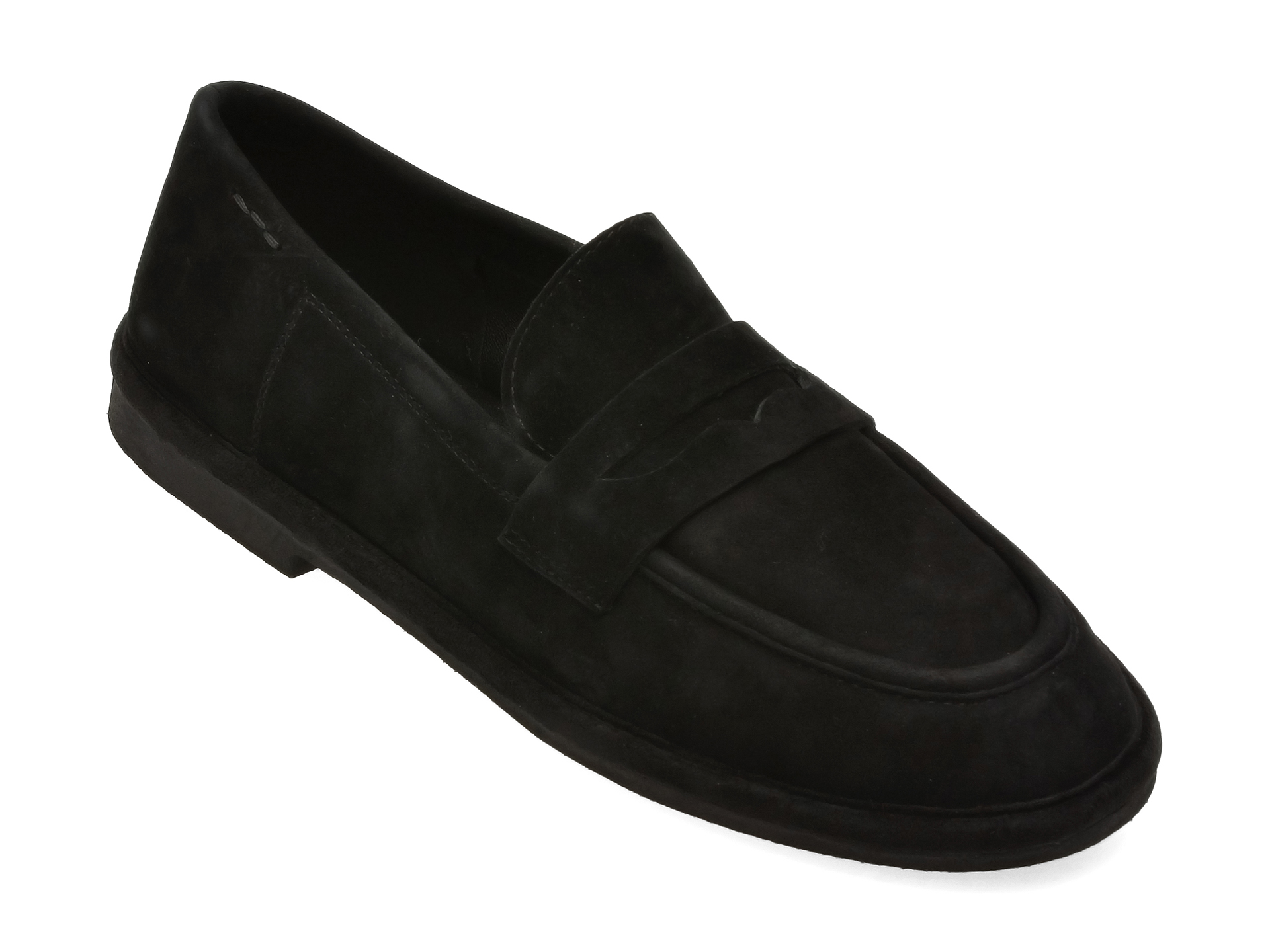 Mocasini EPICA negri, QS919, din piele intoarsa