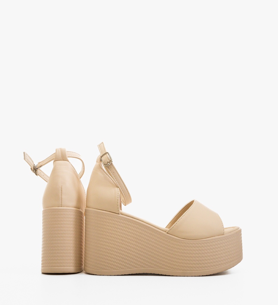 Platforme Dama Tamar Bej - Eleganță și Confort - imagine 6
