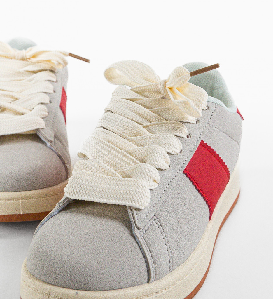 Sneakers Kionba Gri - Confort și Stil Sport - imagine 7