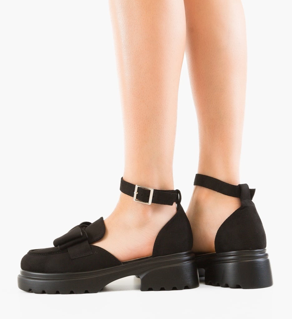 Pantofi Casual Dama Caradon Negri - imagine 2