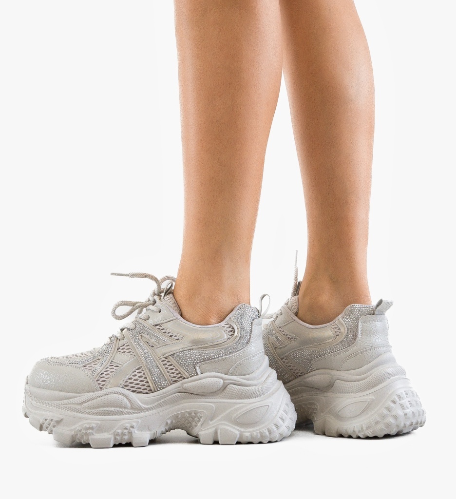 Sneakers Dama Venus Gri | Confort și Stil Sportiv - imagine 3