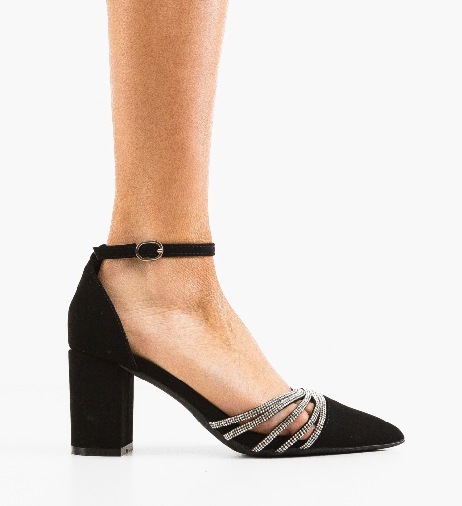 Pantofi dama Meny Negri cu Toc Eleganți - imagine 6