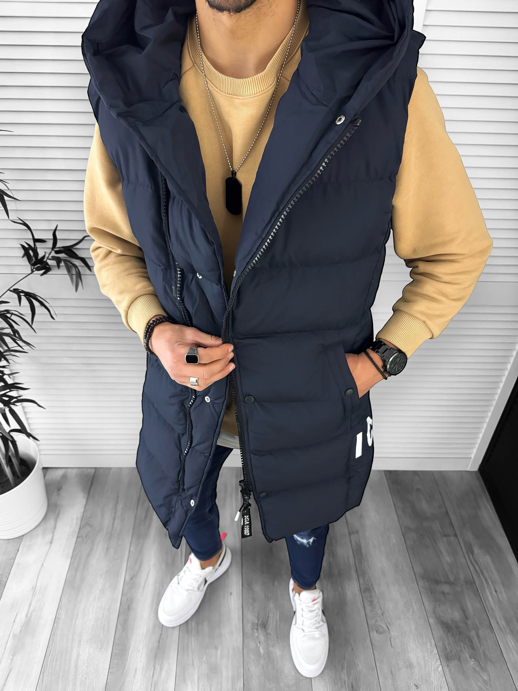 Vesta Barbati Bleumarin Slim Fit | Casual