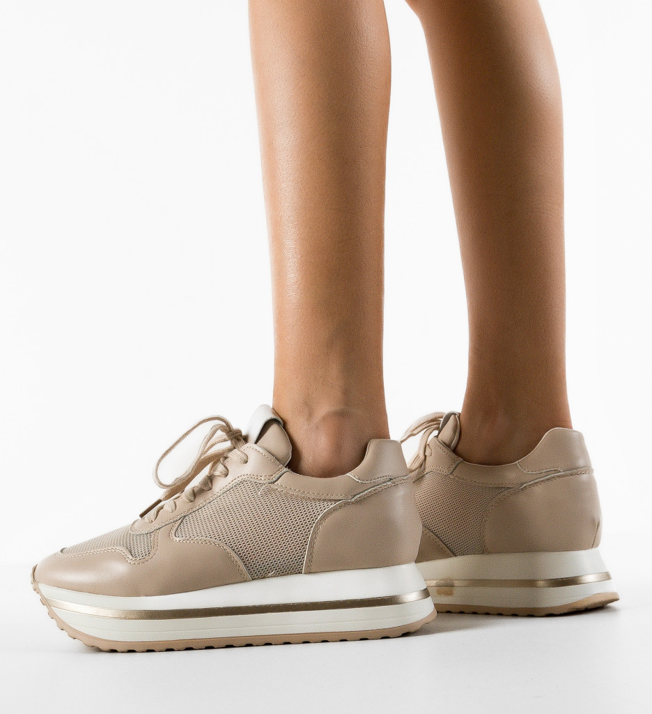 Pantofi Sport Rakhi Bej | Confort Zilnic