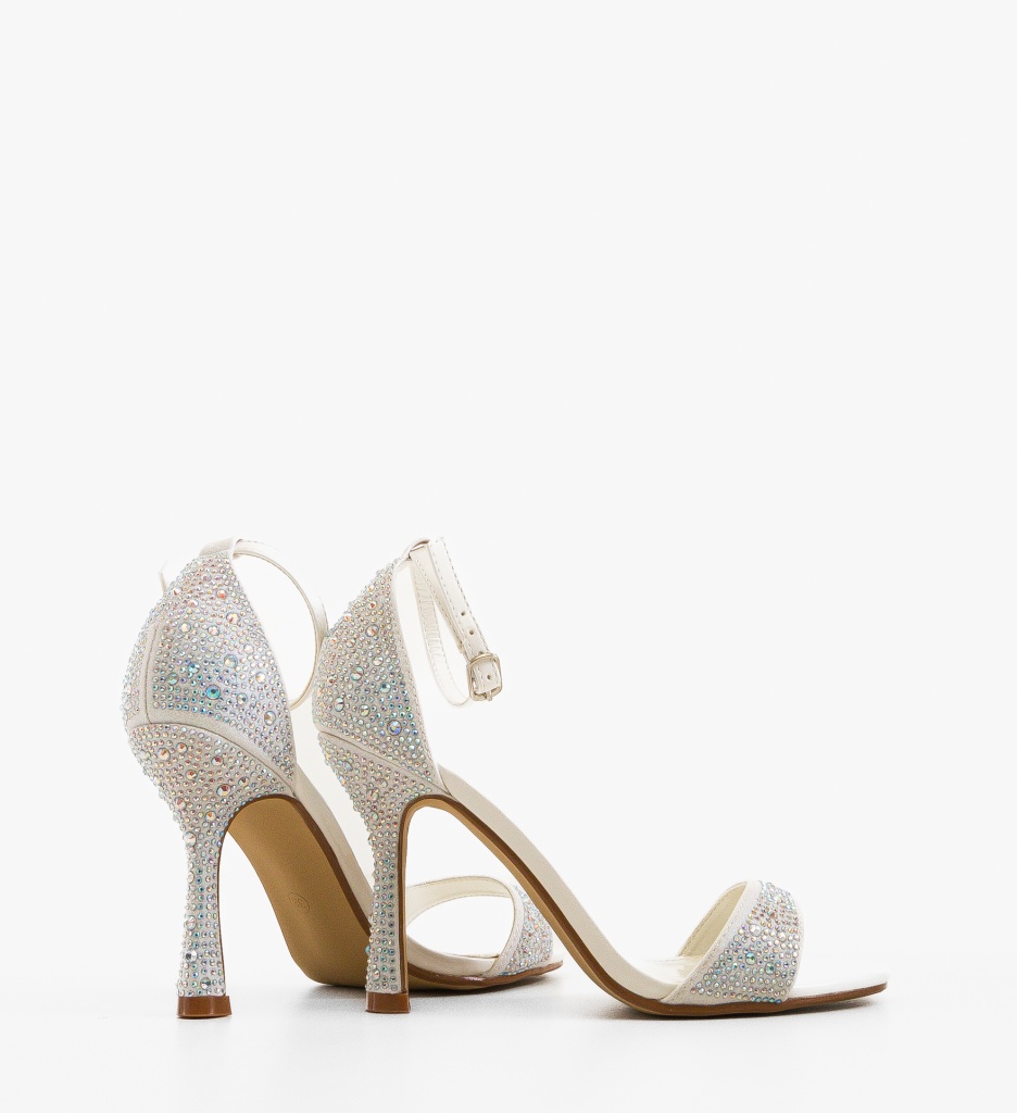 Sandale Toc Bryn Albe Elegante - imagine 3
