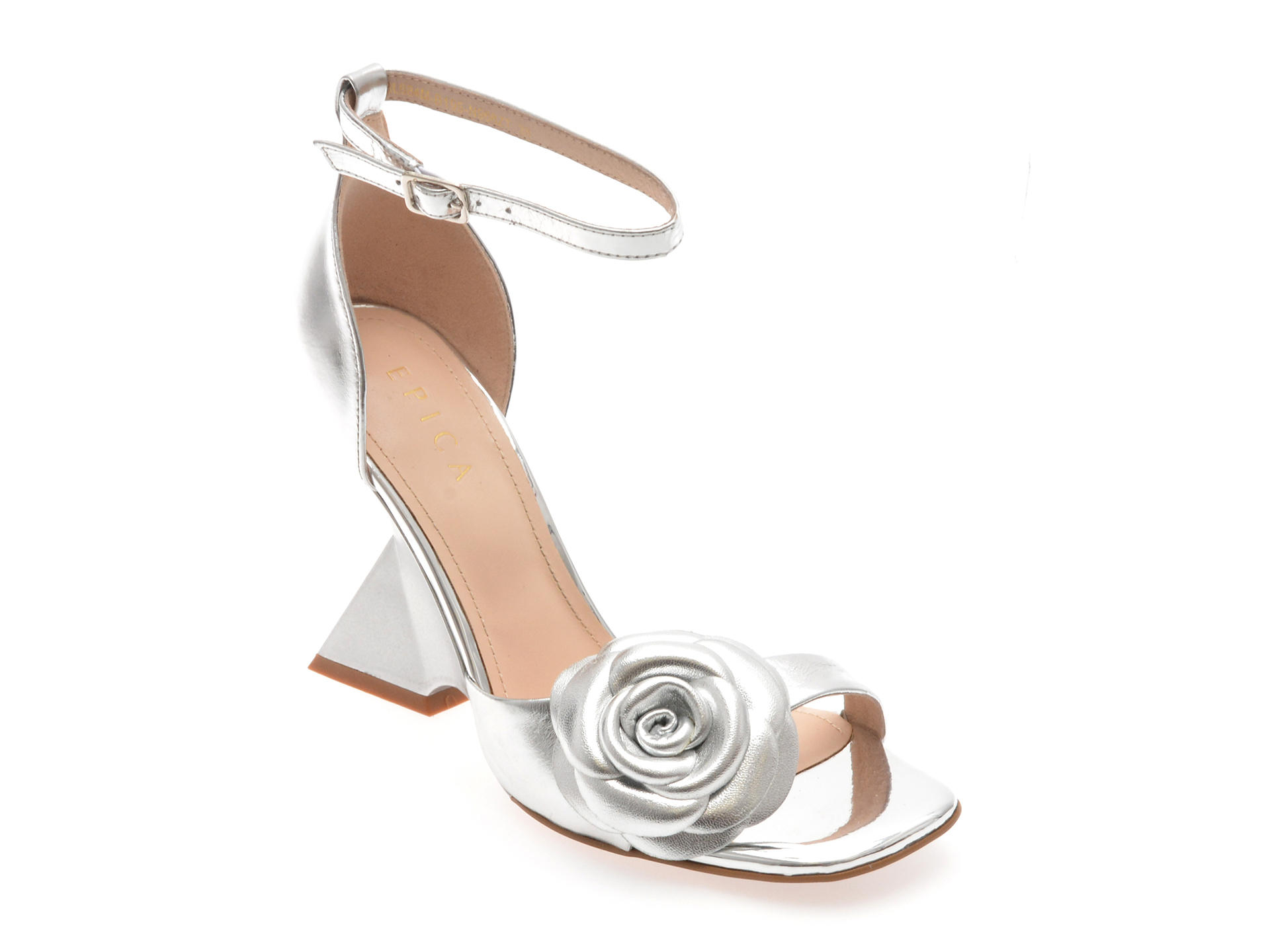 Sandale Epica Argintii din Piele - Eleganță Premium