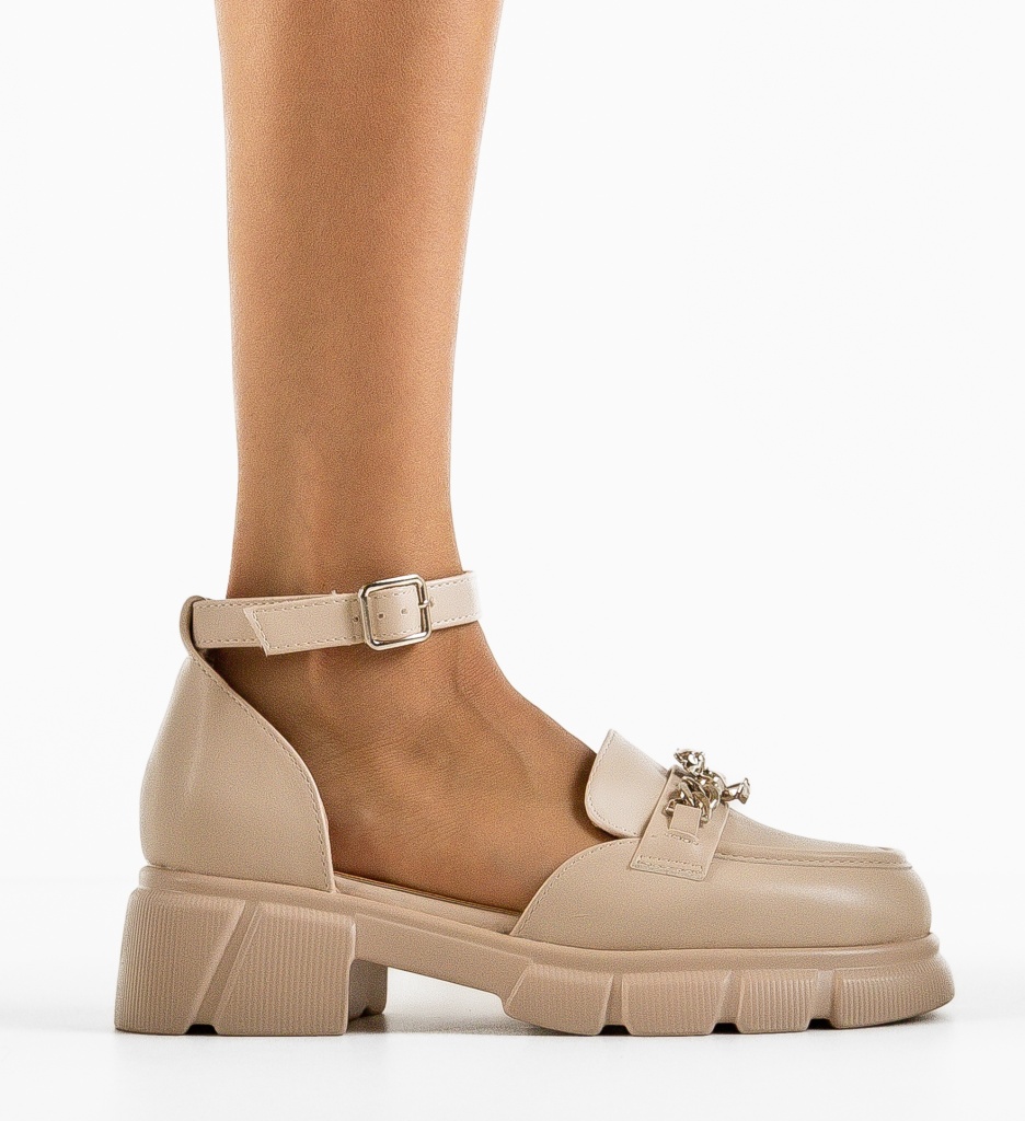 Pantofi Casual Nasana Bej - Confort și Stil - imagine 2