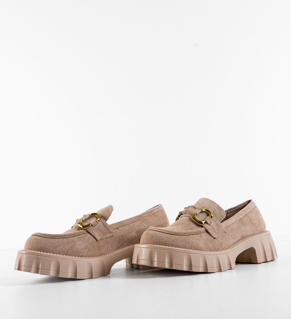 Pantofi Casual Gully Bej - Confort și Stil - imagine 5