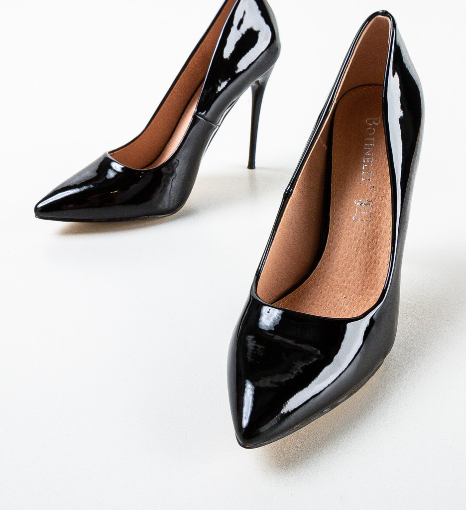 Pantofi Telio Negri Eleganți cu Toc - imagine 7