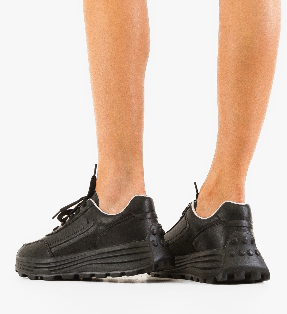 Sneakers Dama Lelalo Negri - Confort & Stil - imagine 3