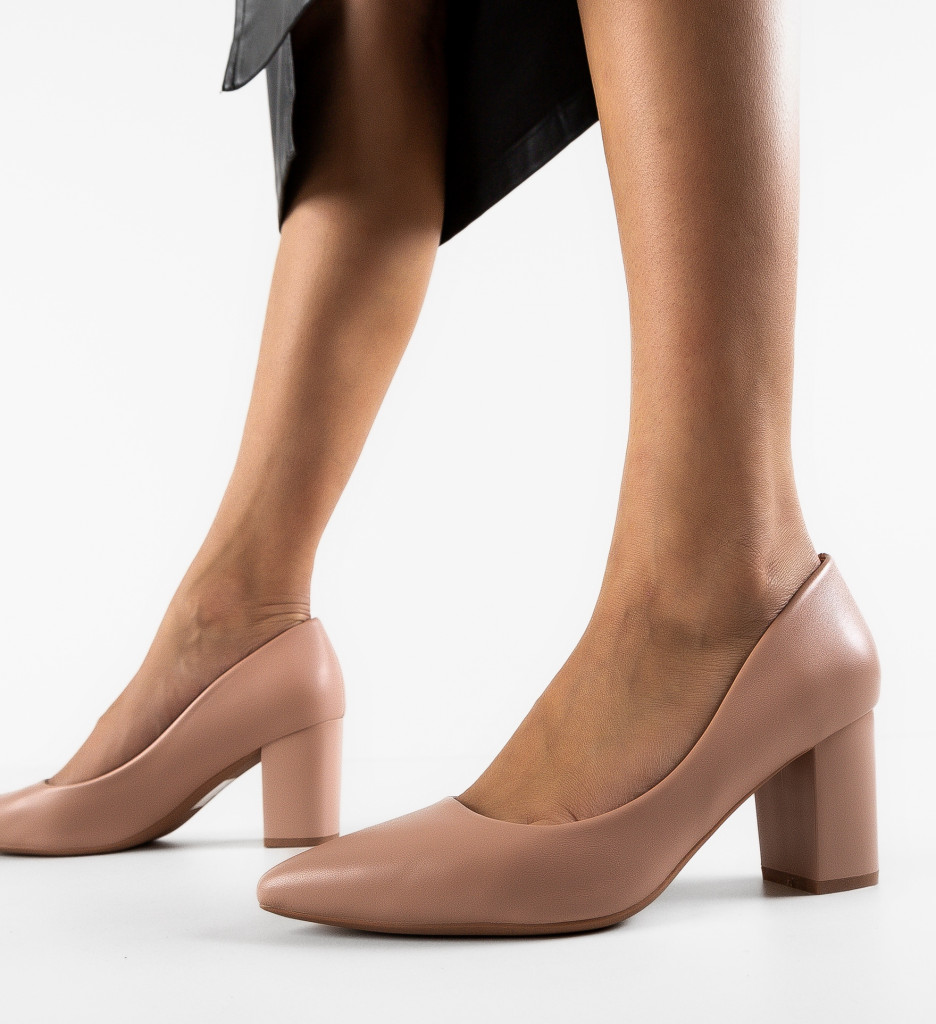 Pantofi cu toc Mylkay Roz - Eleganți și Moderni - imagine 7