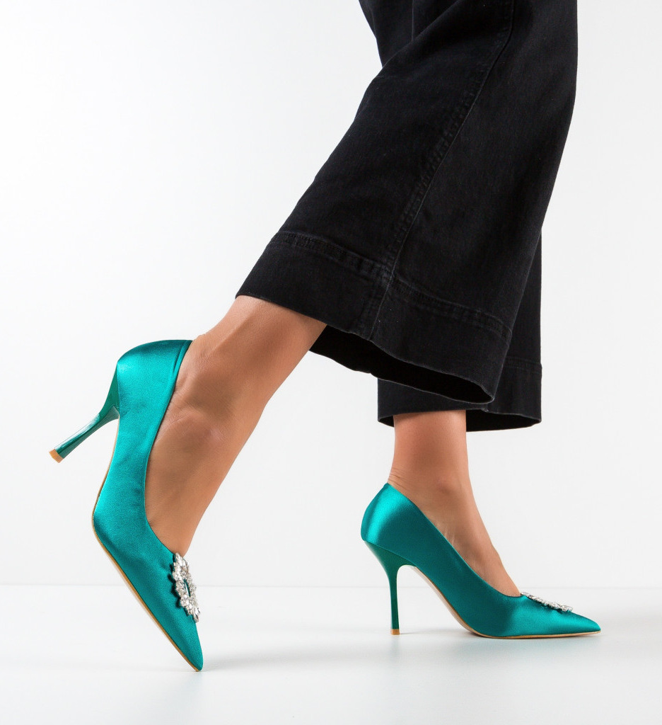 Pantofi Amayah Verzi | Eleganță și Stil - imagine 2