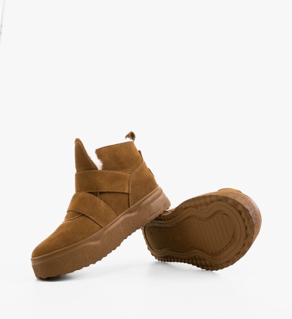 Ghete Dama Patreg Camel - Eleganță și Stil - imagine 7