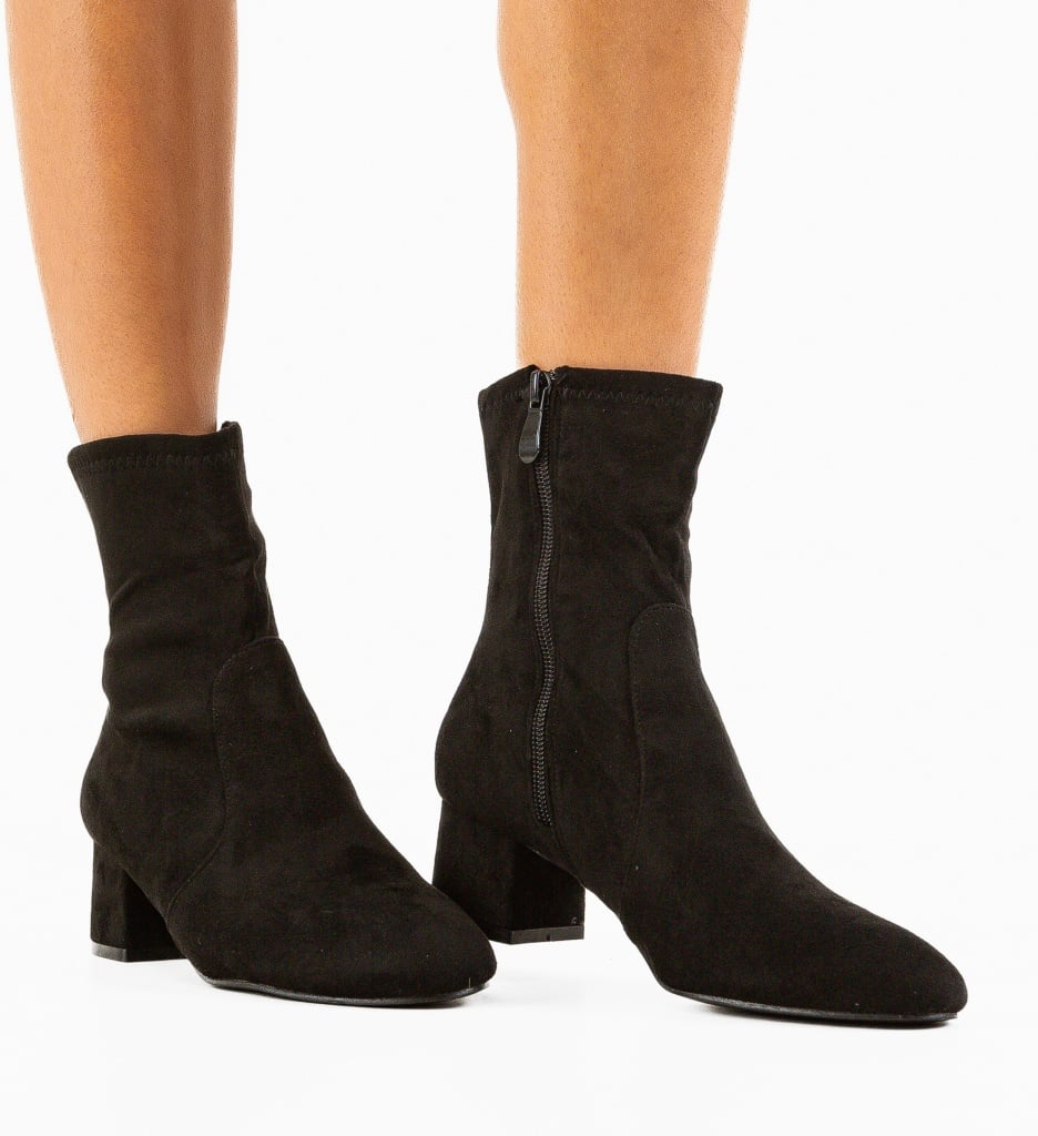 Botine Dama Ismael Negre - Stil și Eleganță
