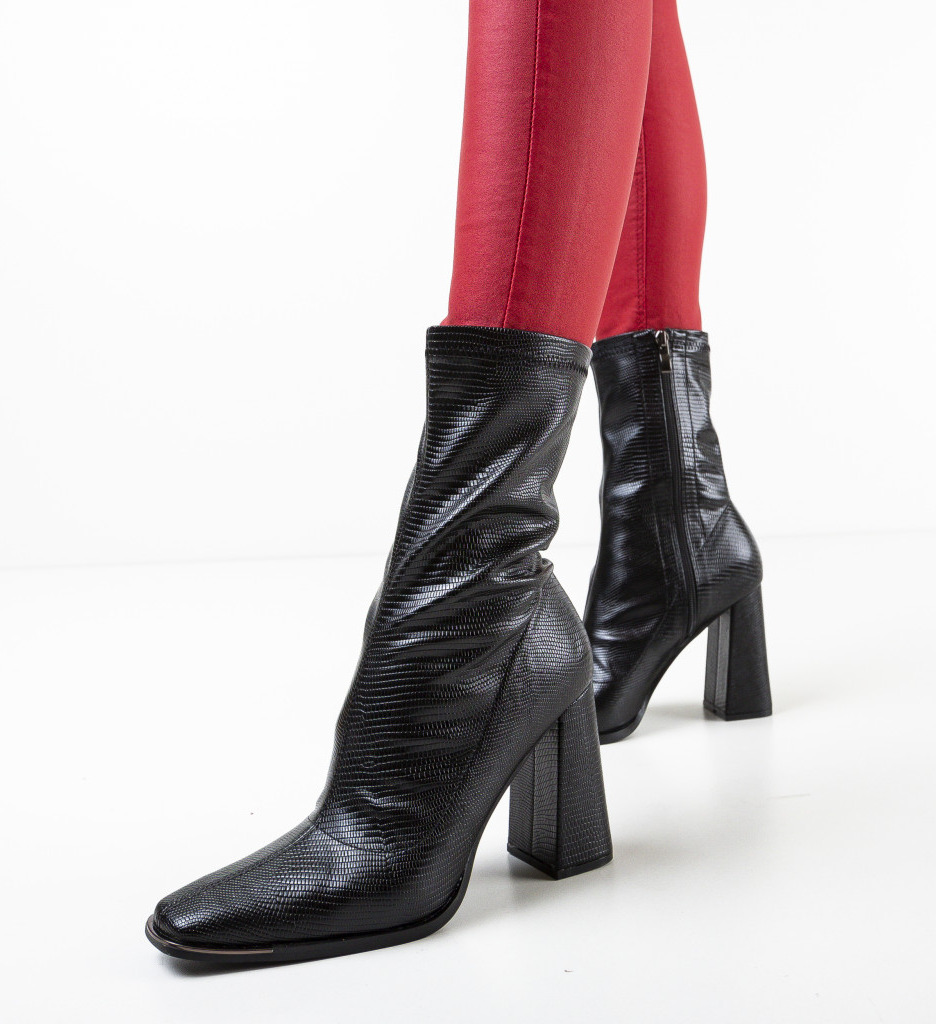 Botine Calum Negre | Eleganță și Confort - imagine 4
