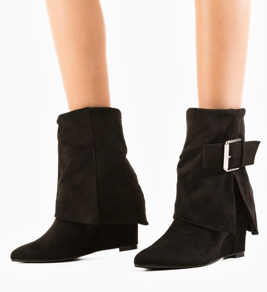 Botine Zhou Negre - Eleganță și Stil - imagine 4