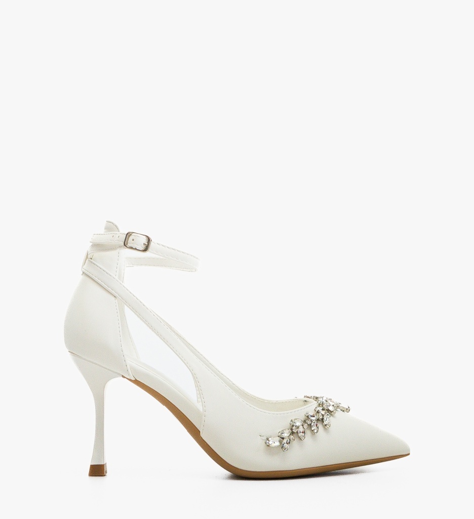 Pantofi Stiletto Daray Albi - Eleganță și Stil - imagine 4