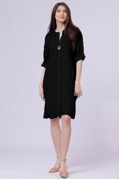 Rochie Tunică In Neagră Shopika | Elegantă și Confortabilă