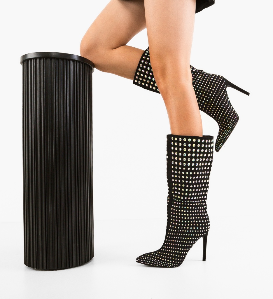 Cizme Dama Anora Negre - Eleganță și Confort - imagine 2