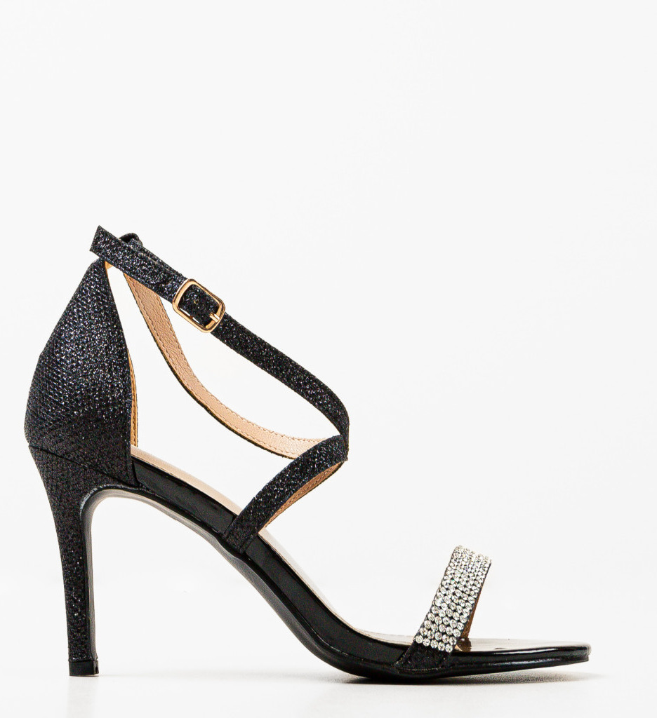 Sandale cu toc Ekib Negre - Eleganță și Stil - imagine 4