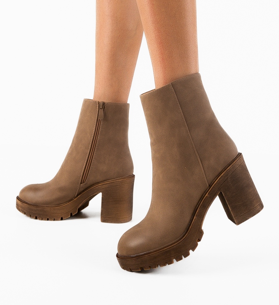 Botine Dama Guevara Khaki | Stil si Versatilitate - imagine 4