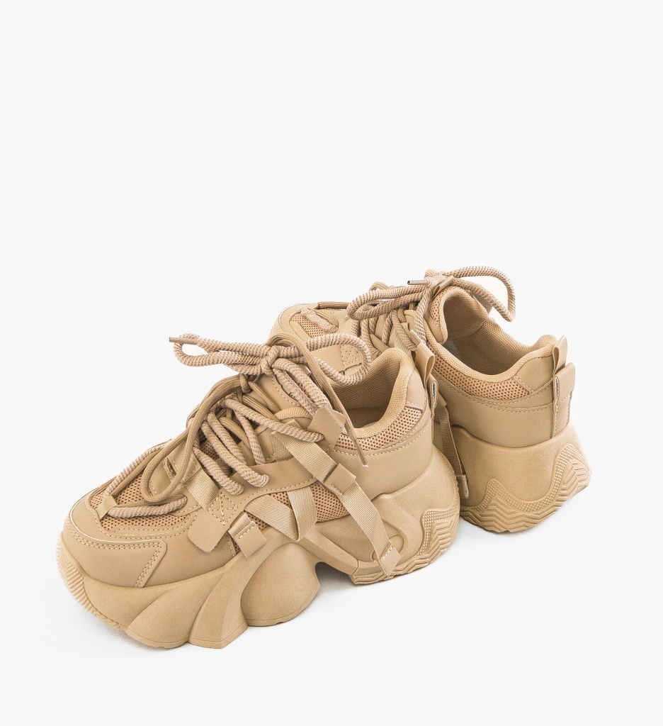 Sneakers Dama Thild Khaki | Confort & Stil - imagine 5