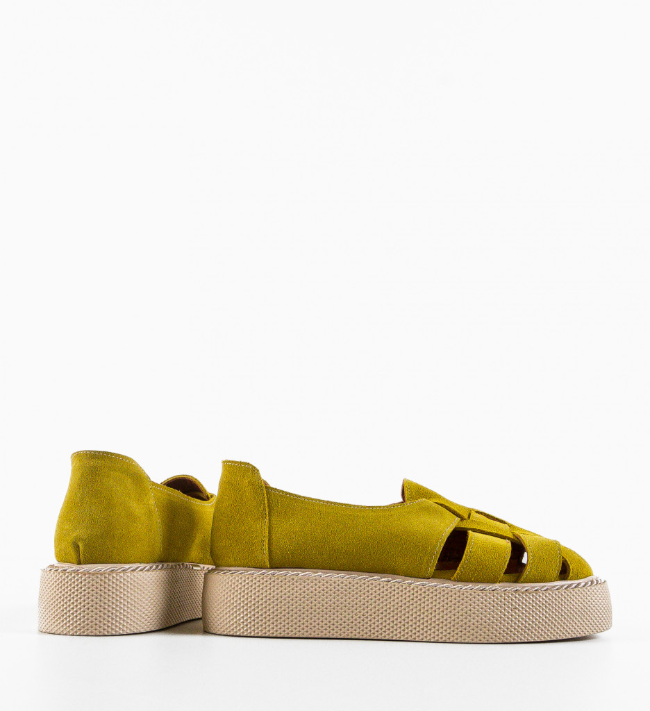 Pantofi Casual Anura Galbeni - Confort și Stil - imagine 5