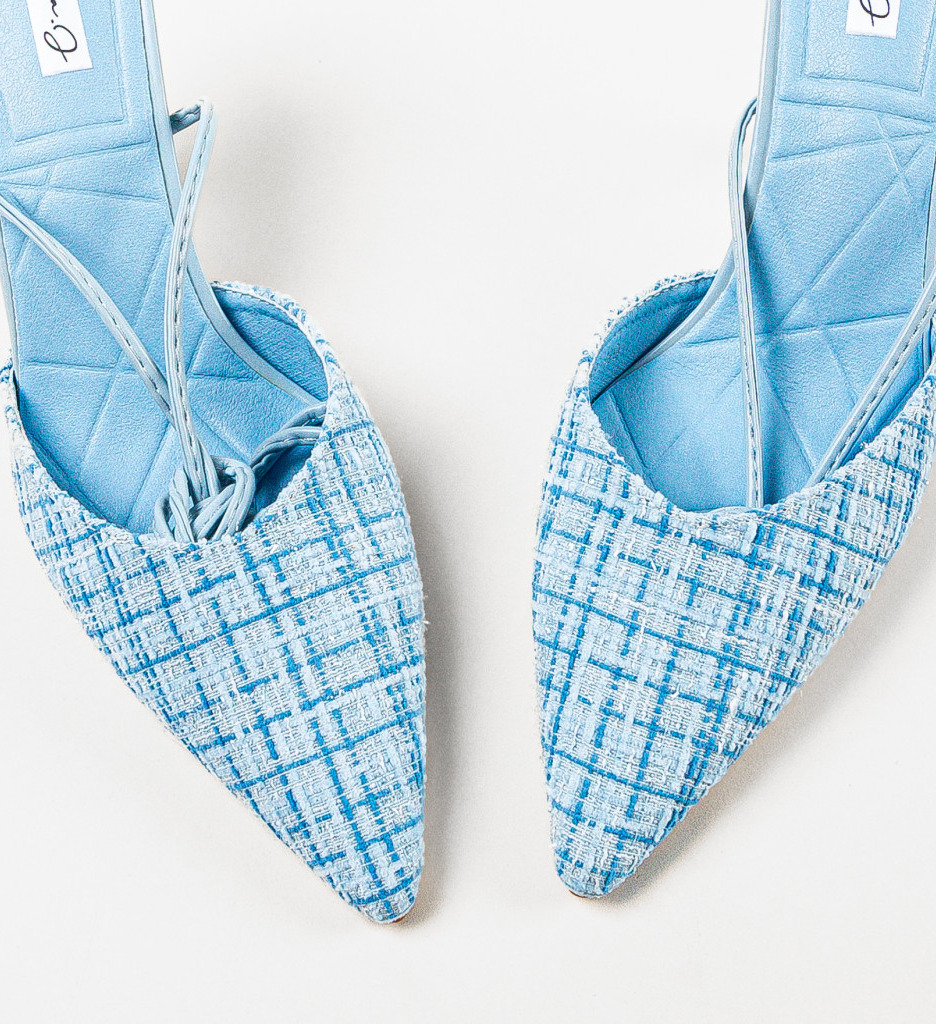 Pantofi Steele Albastri cu Toc - Eleganță și Stil - imagine 6
