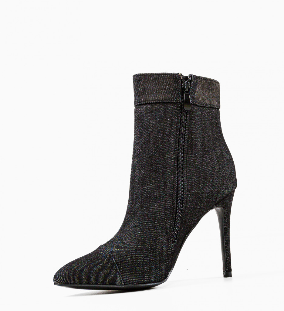 Botine Dama Nithya Negre | Design Modern - imagine 2