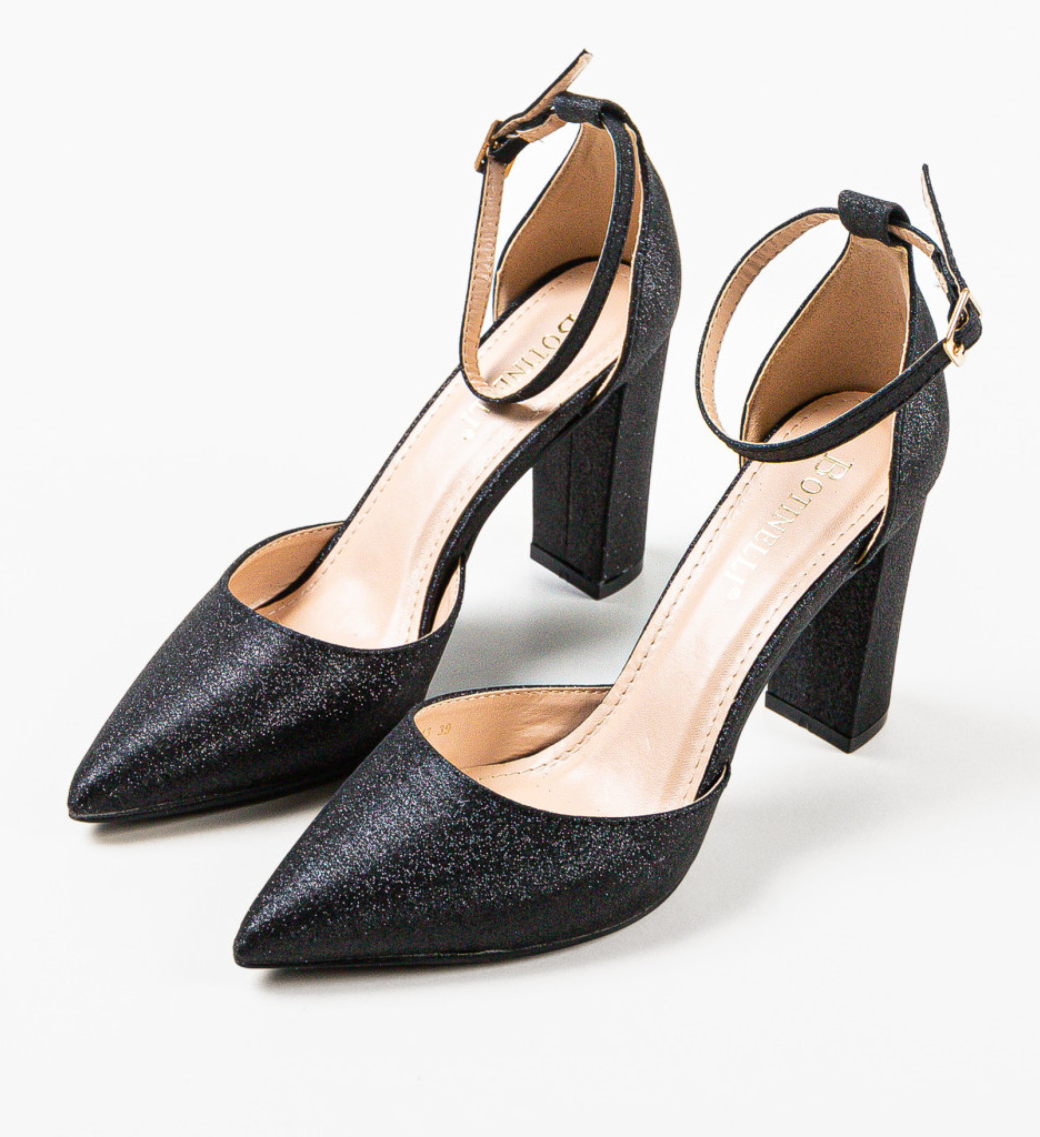 Pantofi Toc Nakara Negri - Eleganță Maximă - imagine 6