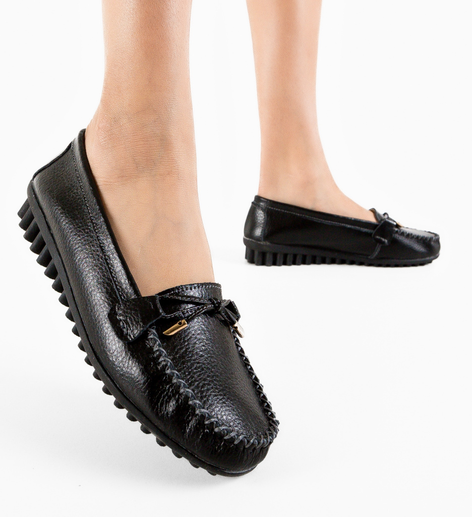Pantofi Casual Zanetti Negri | Confort și Stil