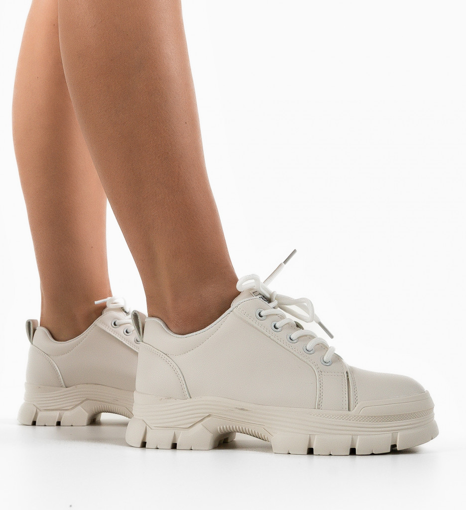 Pantofi Casual Tillie Albi - Confort și Stil - imagine 2