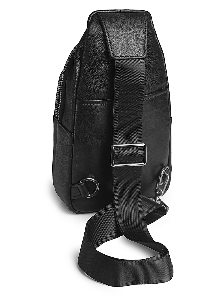 Geanta barbati piele naturala neagra 1529 Gallantry - imagine 3